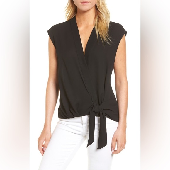 Trouvé Sleeveless Faux Wrap Blouse - Picture 1 of 5
